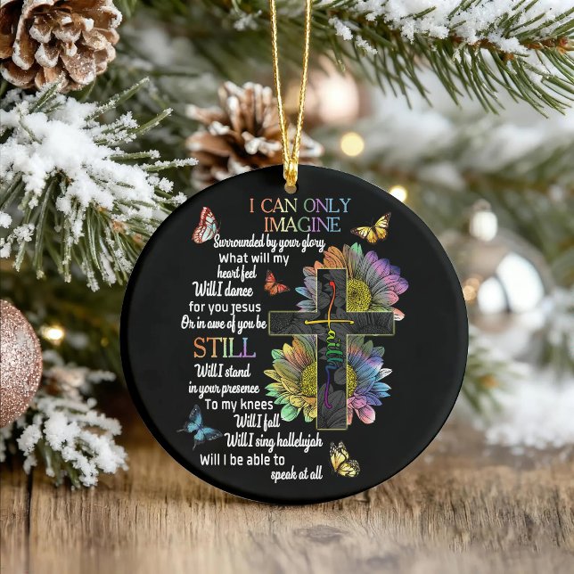 Autism Awareness I Can Only Imagine Jesus Faith T- Keramik Ornament (Von Creator hochgeladen)