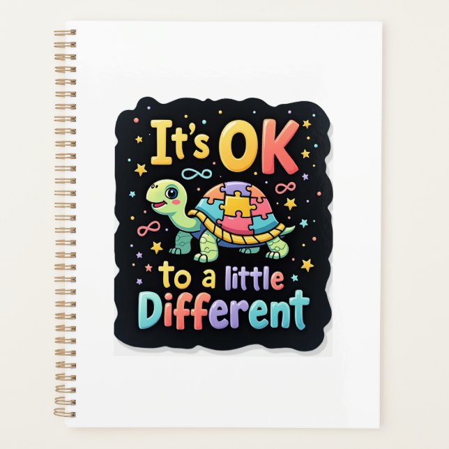 Autism Awareness It's Ok To Be A Little Different  Planer (Vorderseite)