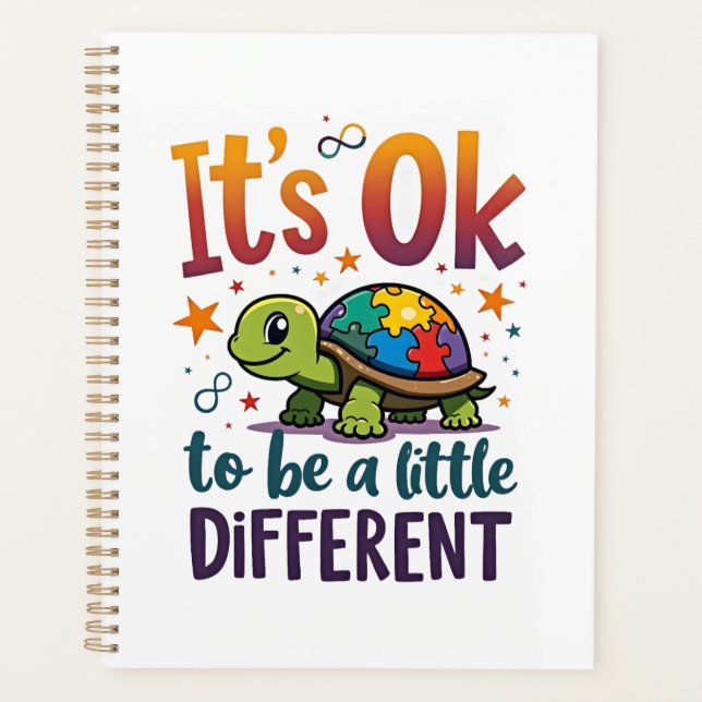 Autism Awareness It's Ok To Be A Little Different  Planer (Vorderseite)