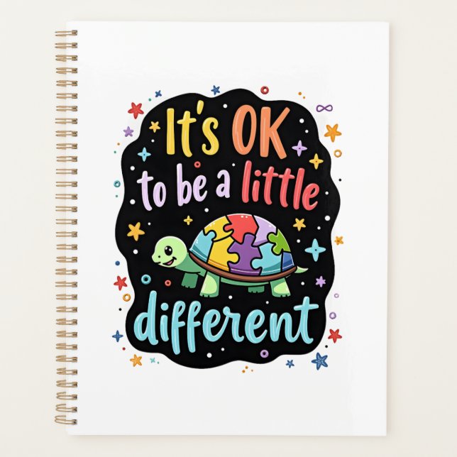 Autism Awareness It's Ok To Be A Little Different  Planer (Vorderseite)