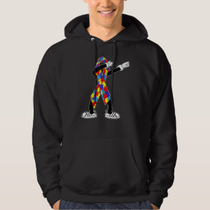 Autism Awareness Kids Dabbing Puzzle Piece Love Da Hoodie