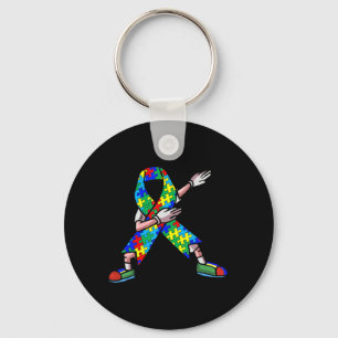 Autism Awareness Kids Dabbing Puzzle Piece Love Da Schlüsselanhänger