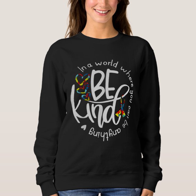 Autism Awareness Kindness Ribbon Heart  1 Sweatshirt (Vorderseite)