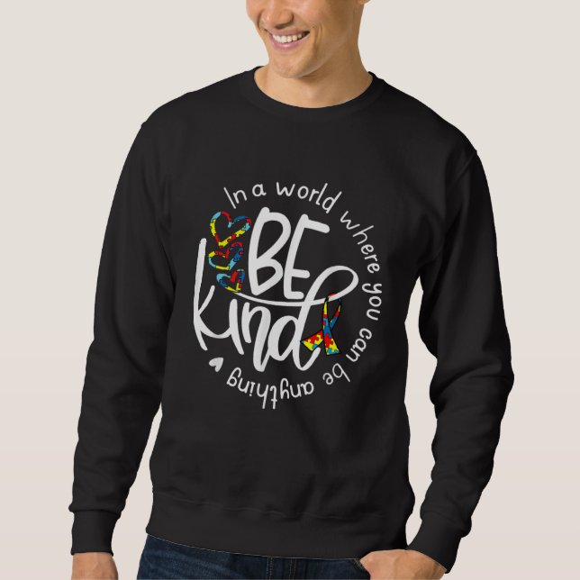 Autism Awareness Kindness Ribbon Heart  1 Sweatshirt (Vorderseite)