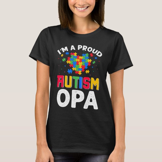 Autism Awareness Matching Family I'm a Proud Autis T-Shirt (Vorderseite)