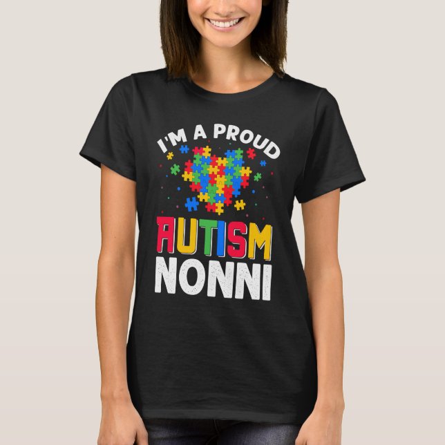 Autism Awareness Matching Family I'm a Proud Autis T-Shirt (Vorderseite)