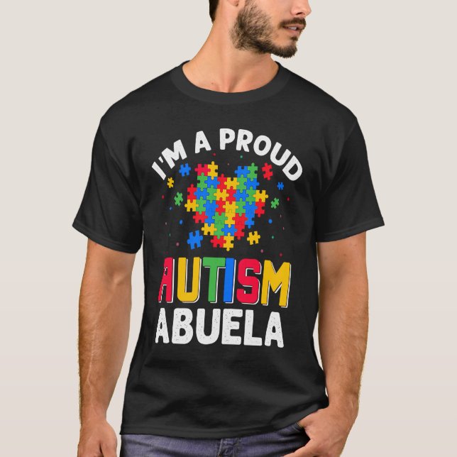 Autism Awareness Matching Family I'm a Proud Autis T-Shirt (Vorderseite)