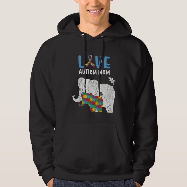 Autism Awareness Mom Love Autistic Son Daughter Mo Hoodie (Vorderseite)