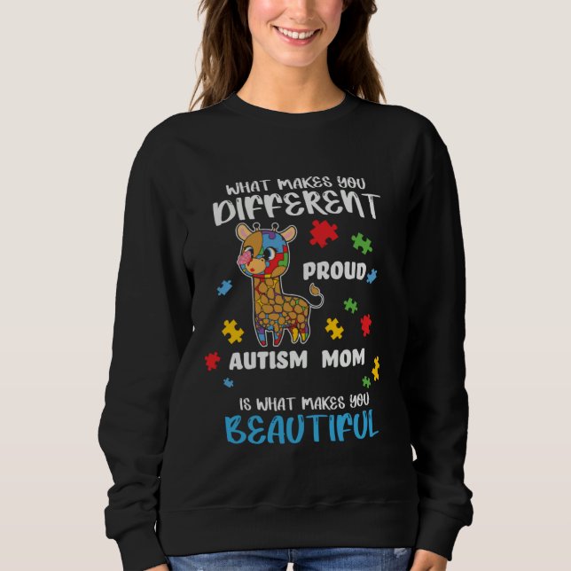 Autism Awareness Mom Proud Mother Autistic Boy Gir Sweatshirt (Vorderseite)