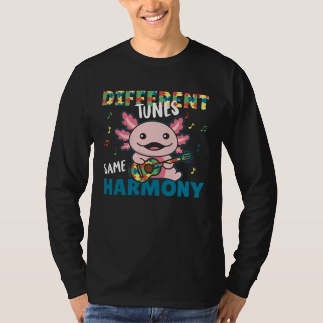Autism Awareness Month Different Tunes Same Harmon T-Shirt (Vorderseite)