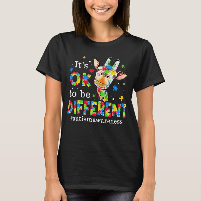 Autism Awareness Month Teacher Be Autism Different T-Shirt (Vorderseite)