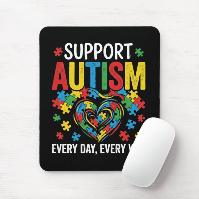 Autism awareness mousepad (Mit Mouse)