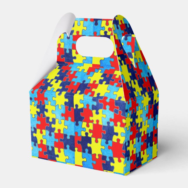 Autism Awareness-Puzzle von Shirley Taylor Geschenkschachtel (Vorderseite)