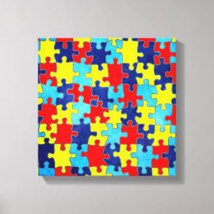 Autism Awareness-Puzzle von Shirley Taylor Leinwanddruck