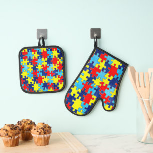 Autism Awareness-Puzzle von Shirley Taylor Ofenhandschuh & Topflappen-Set