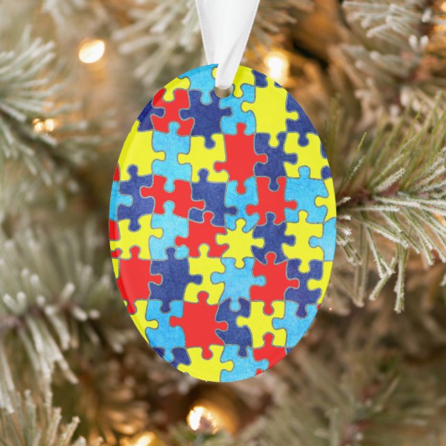Autism Awareness-Puzzle von Shirley Taylor Ornament (Baum)