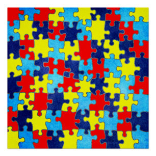 Autism Awareness-Puzzle von Shirley Taylor Poster
