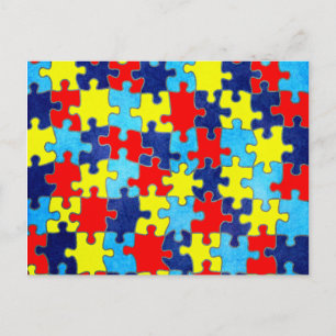 Autism Awareness-Puzzle von Shirley Taylor Postkarte