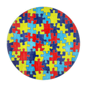 Autism Awareness-Puzzle von Shirley Taylor Schneidebrett