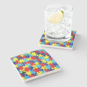 Autism Awareness-Puzzle von Shirley Taylor Steinuntersetzer