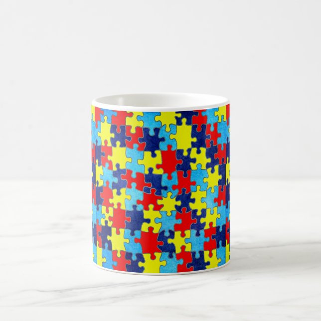 Autism Awareness-Puzzle von Shirley Taylor Tasse (Mittel)