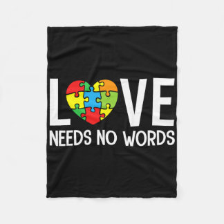 Autism Awareness Rainbow I See Your True Colors Pu Fleecedecke