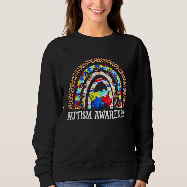 Autism Awareness Rainbow Men Women Kids Autism Sup Sweatshirt (Vorderseite)