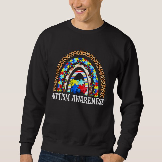 Autism Awareness Rainbow Men Women Kids Autism Sup Sweatshirt (Vorderseite)