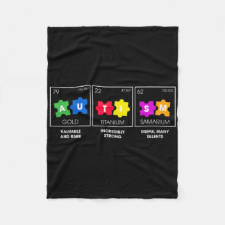 Autism Awareness Rare Strong Talent 1  Fleecedecke