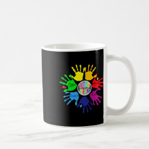 Autism Awareness Sign Language Hand Puzzle Support Kaffeetasse