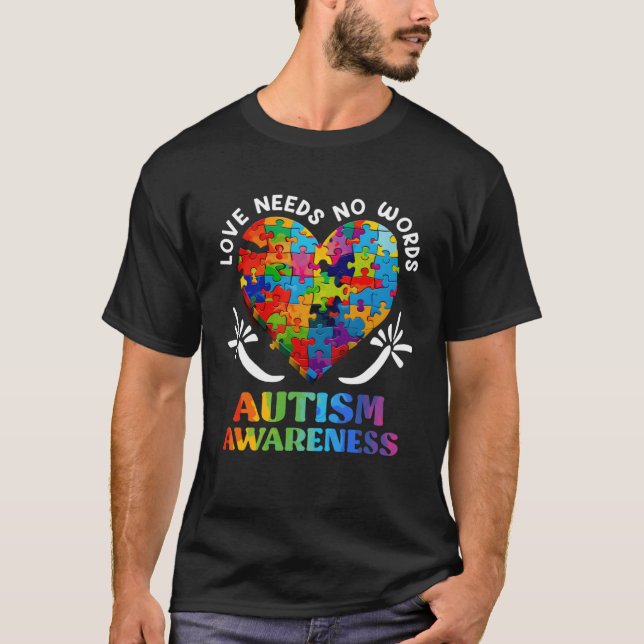 Autism Awareness Solidarity and Neurodiversity T-Shirt (Vorderseite)