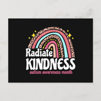 Autism Awareness special ed teacher radiate kindne Postkarte