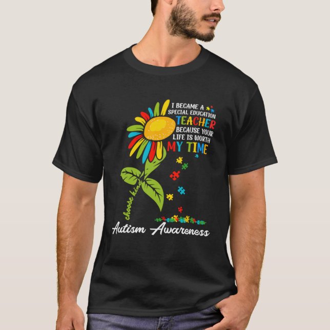 Autism Awareness Sped Teacher Special Education Su T-Shirt (Vorderseite)