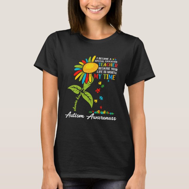 Autism Awareness Sped Teacher Special Education Su T-Shirt (Vorderseite)