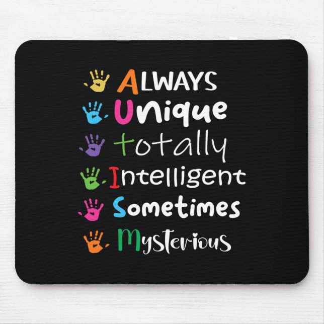 AUTISM AWARENESS Support Autismus Kids for Mama Va Mousepad (Vorne)