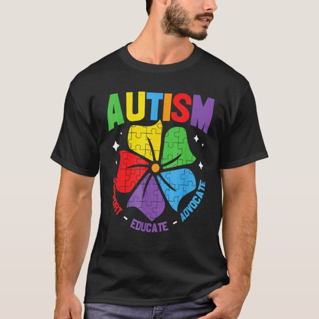 AUTISM AWARENESS Support Autismus Kinder für Mama  T-Shirt (Vorderseite)