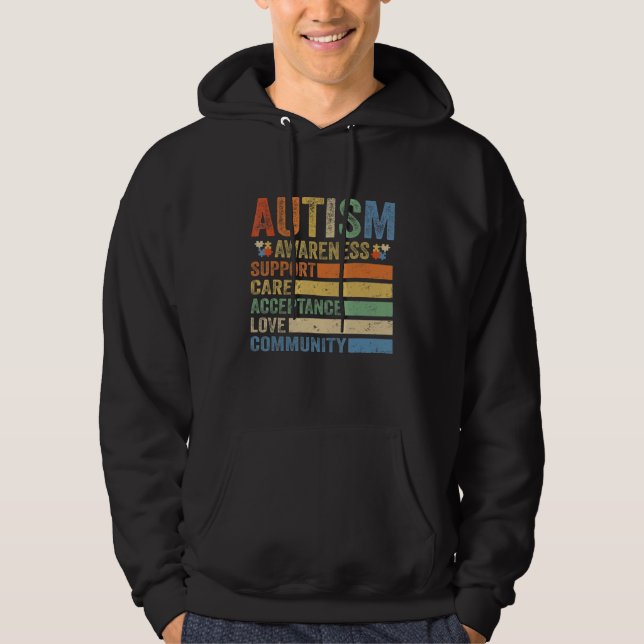Autism Awareness Support Care Acceptance for women Hoodie (Vorderseite)