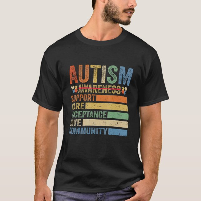 Autism Awareness Support Care Acceptance for women T-Shirt (Vorderseite)