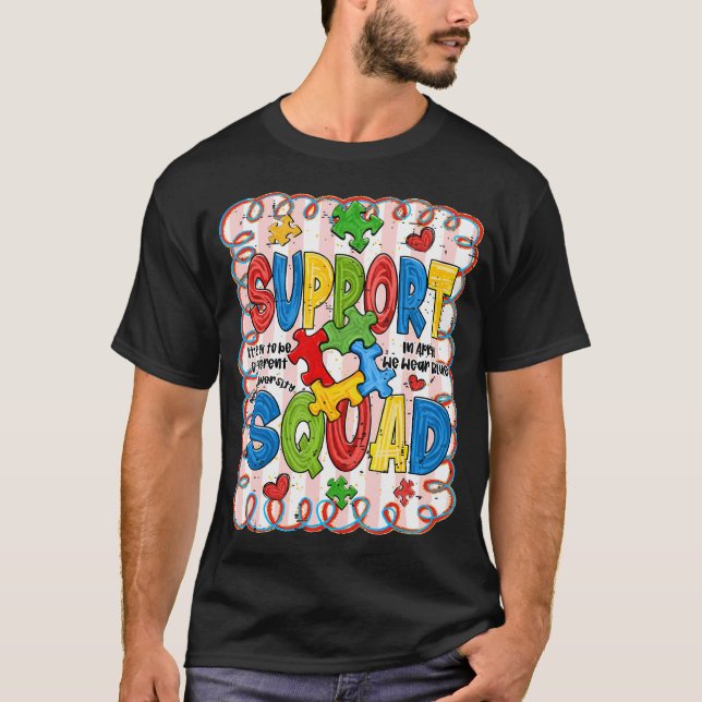 Autism Awareness Support Squad Acceptance T-Shirt (Vorderseite)