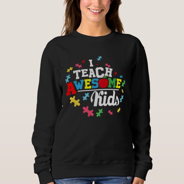 Autism Awareness Tees  I Teach Awesome Kids (Vorderseite)
