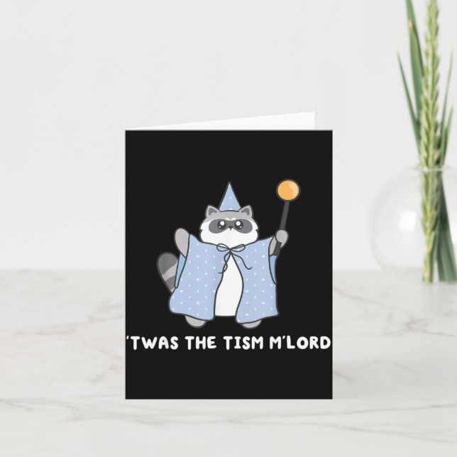 Autism Awareness Twas The Tism M Lord Funny Meme R Karte (Vorderseite)