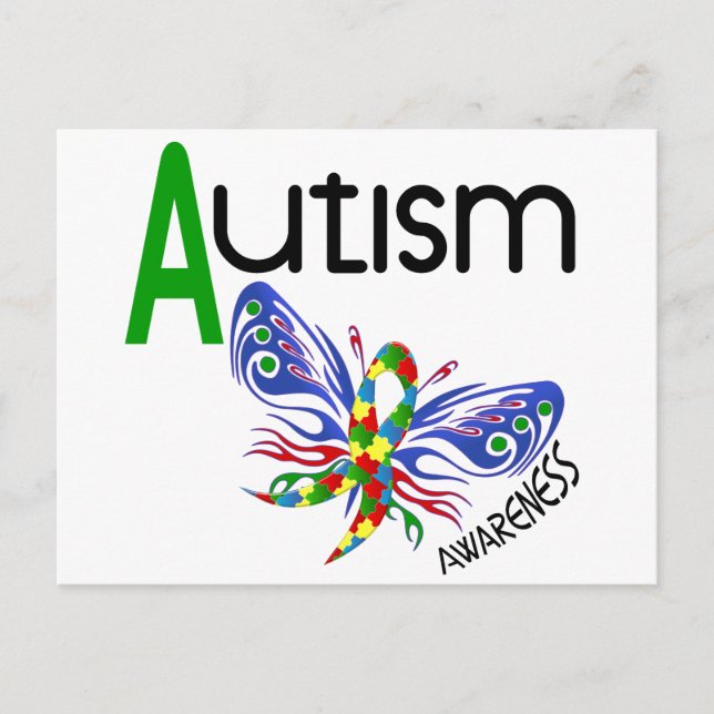 AUTISM Butterfly 3.1 Postkarte (Vorderseite)