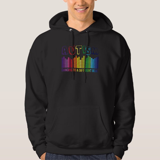 Autism dance different beat autistic effect music  hoodie (Vorderseite)