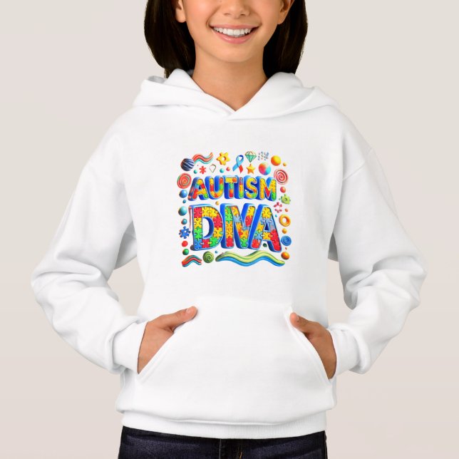 Autism Diva Shirt (Vorderseite)