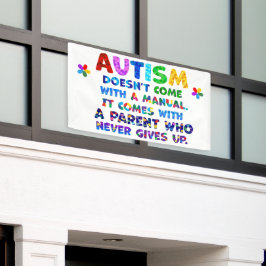 AUTISM Eltern geben nie auf Banner