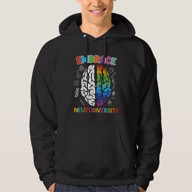 Autism Embrace Neurodiversity Autistics Awareness  Hoodie (Vorderseite)