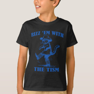 Autism Funny Rizz Em Funny Cat Rizz Em mit Ti T-Shirt