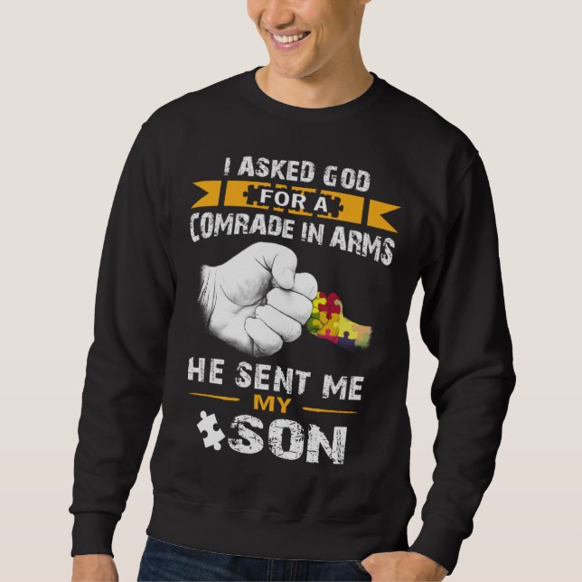 Autism Grandson Autism Awareness Men Women Grandpa Sweatshirt (Vorderseite)