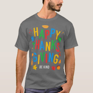 Autism Happy Thanksgiving Autismus Sensibilisierun T-Shirt