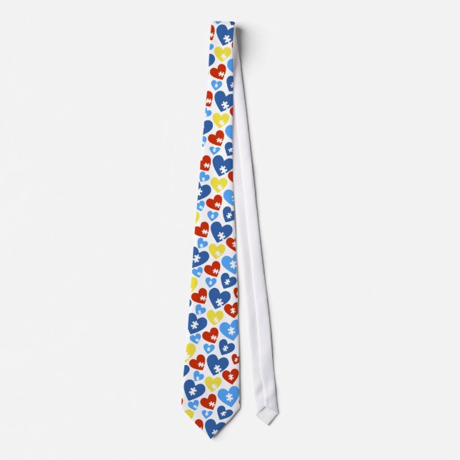 Autism Heart Neck Tie Krawatte (Vorderseite)